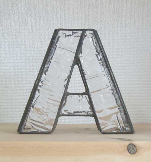 ナチュラルグラス　アルファベット　『Ａ』